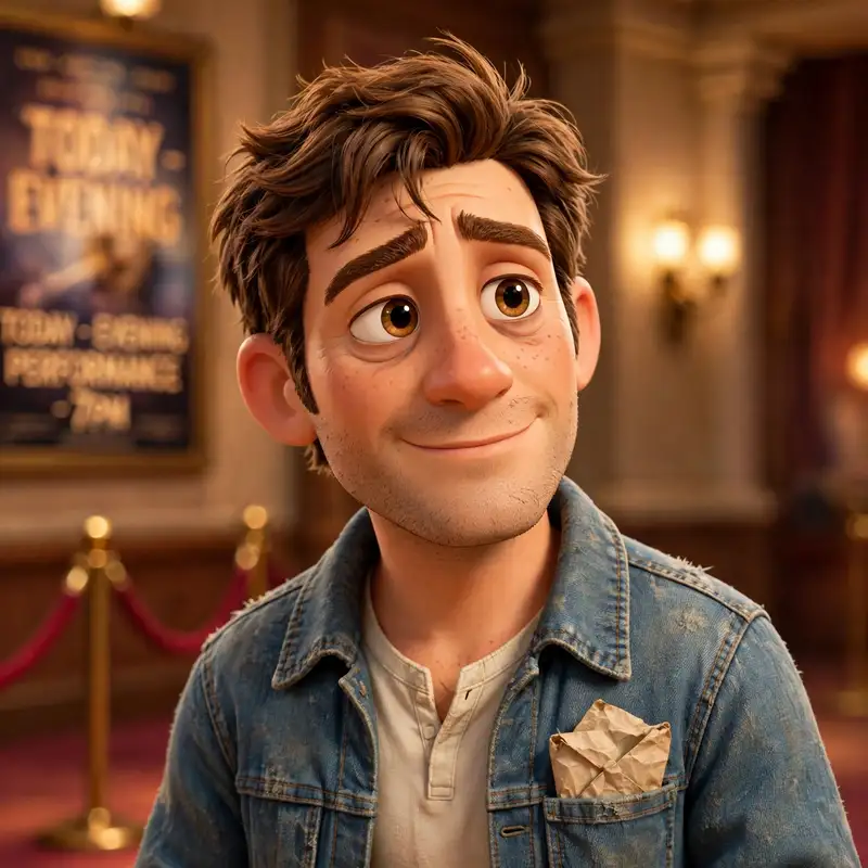 Ellis Ward, a man in a worn denim jacket with a creased envelope in his breast pocket