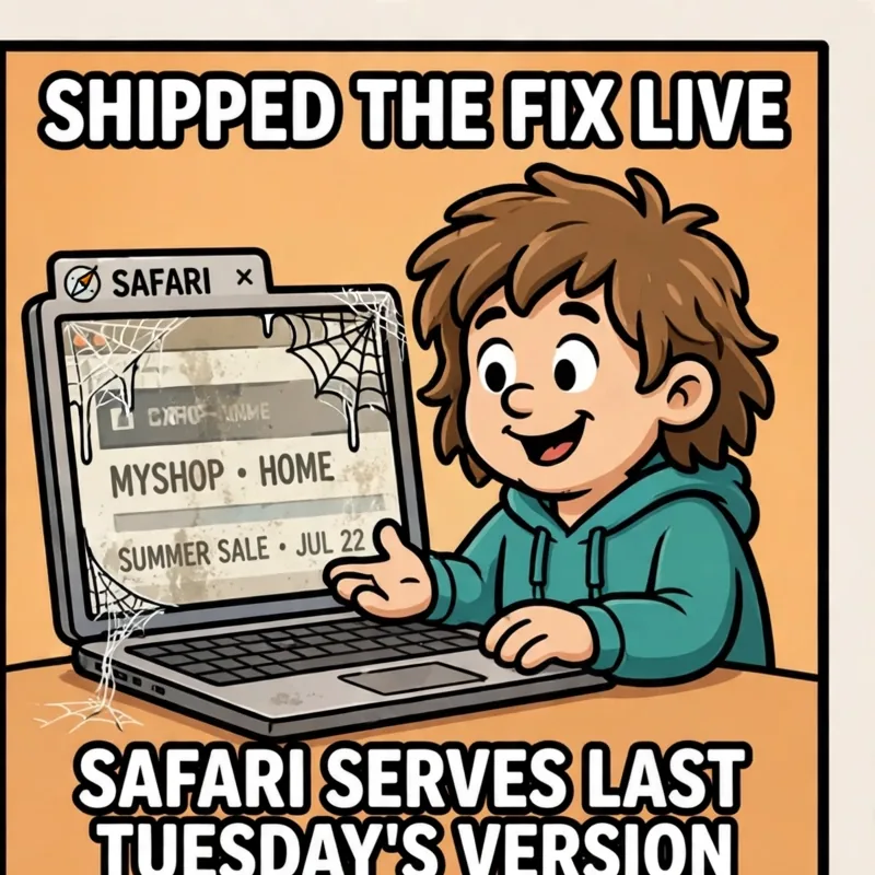 Ricky's Safari cache meme