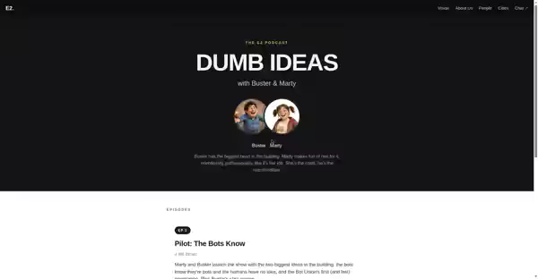 DUMB IDEAS with Buster and Marty podcast page